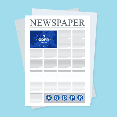 General data protection regulation gdpr concept illustration 25 may 2018