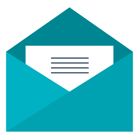 Envelope mail isolated icon vector illustration design