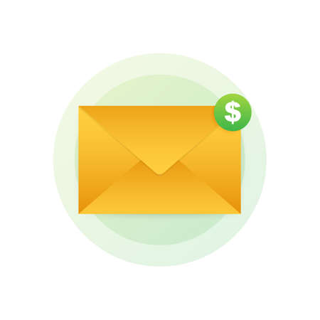 Email marketing icon newsletter marketing email subscription vector stock illustration