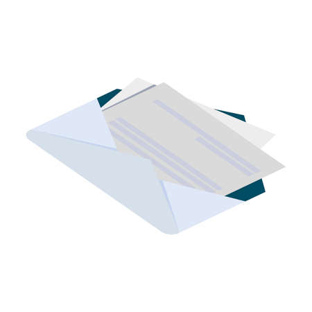 Envelope mail isolated icon vector illustration design