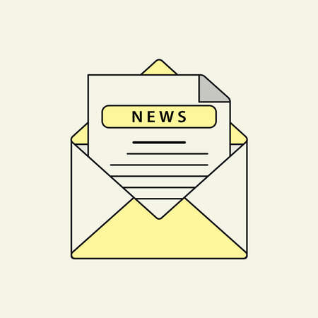 Envelope newsletter icon vector illustration