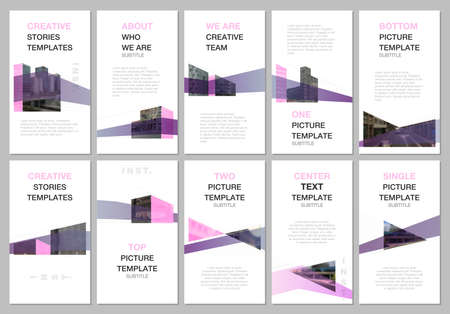 Creative social networks stories design vertical banner flyer template with architecture design abstract architectural background covers design templates for flyer leaflet brochure presentation