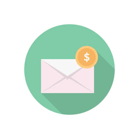 Message icon for website design and desktop envelopment development premium pack