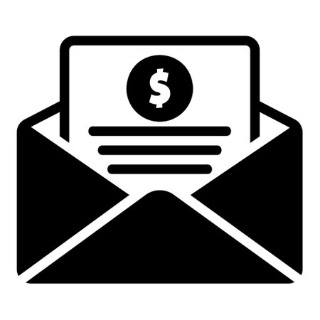 Invoice icon in solid style for any projects use for website mobile app presentation