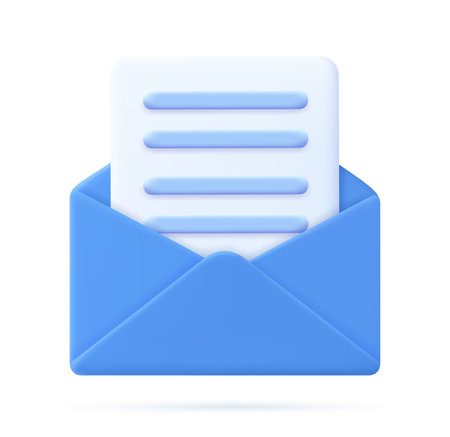 Envelope with paper documents icon