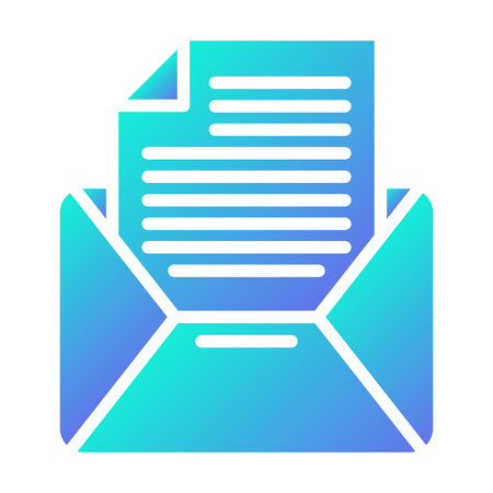 Envelope flat icon email color icons in trendy flat style message gradient style design designed for web and app eps 10