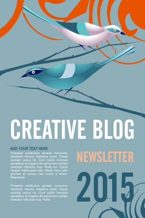 Editable leaflet template design