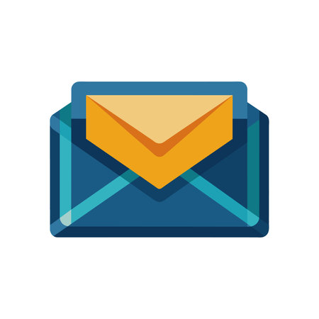 Envelope icon email mail message letter and marketing theme isolated design vector illustration
