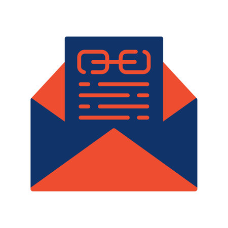 Email link creative icons design