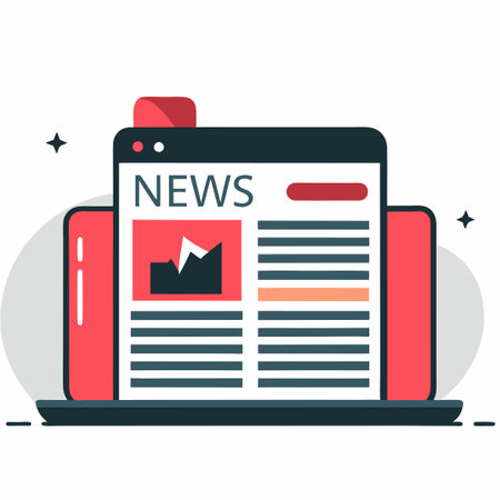 Flat design modern vector illustration concept of news digital marketing and online advertising