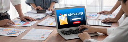 Newsletter signup page on computer for customer to subscribe brisk newsletter update information to subscriber