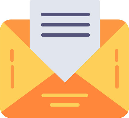 Email flat icon design