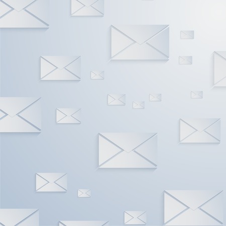 Mail web flat icon in circle