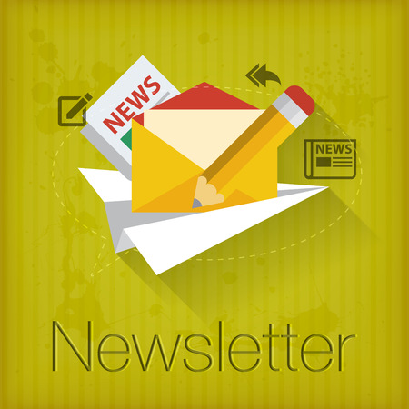 Newsletter concept illustration