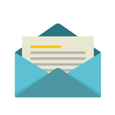 Mail envelop letter post icon image