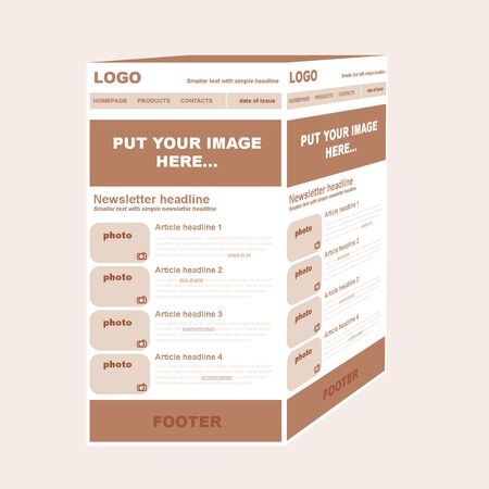 Responsive newsletter template for business or non profit organization