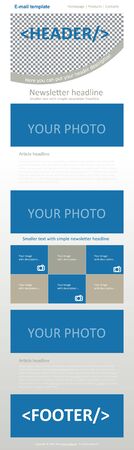Responsive newsletter template for business or non profit organization