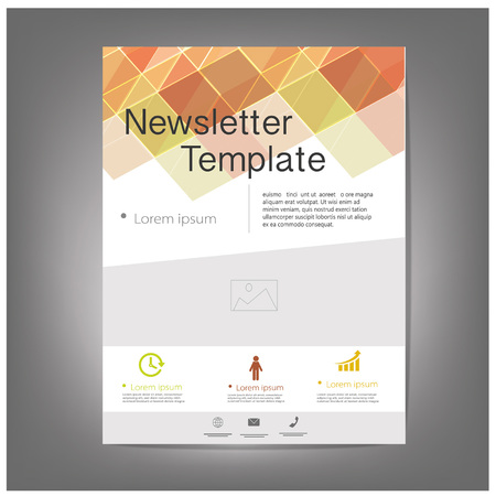 Vector brochure flyer design layout newsletter template Stock Photo