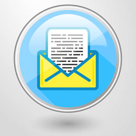 Colored icon of the open letter