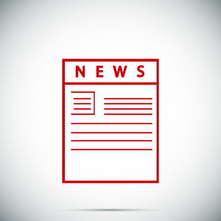 Newspaper icon vector best flat icon Stock Photo