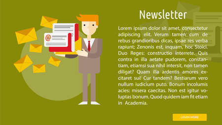 Newsletter conceptual banner