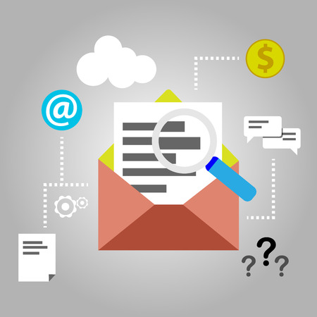 Email icons illustration eps 10