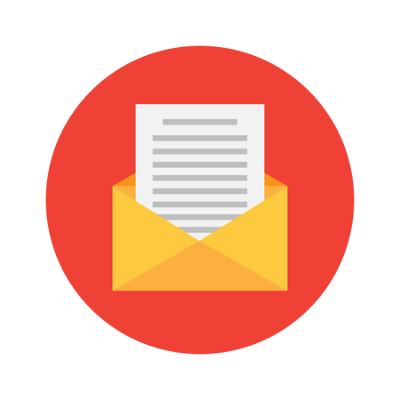 Email icon envelope vector illustration business and marketing design concept