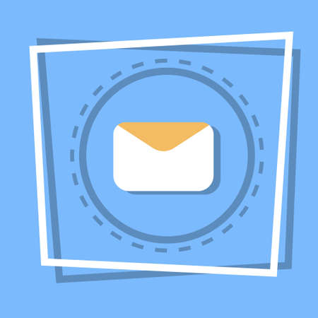 Envelope icon email message concept flat vector illustration
